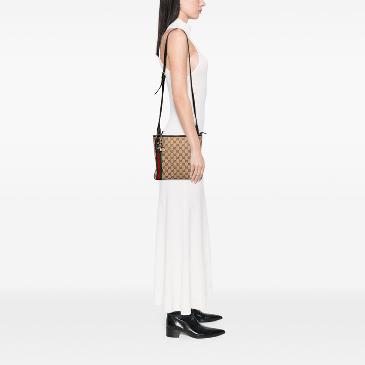 Gucci GG Toile Jolicoeur Sac porté croisé Marron