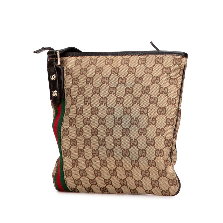 Gucci GG Toile Jolicoeur Sac porté croisé Marron