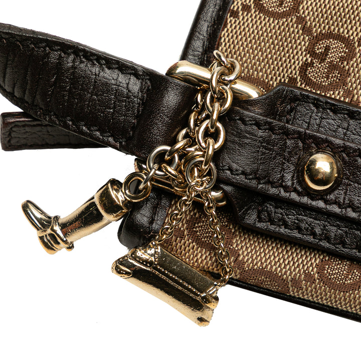 Gucci GG Toile Jolicoeur Sac porté croisé Marron