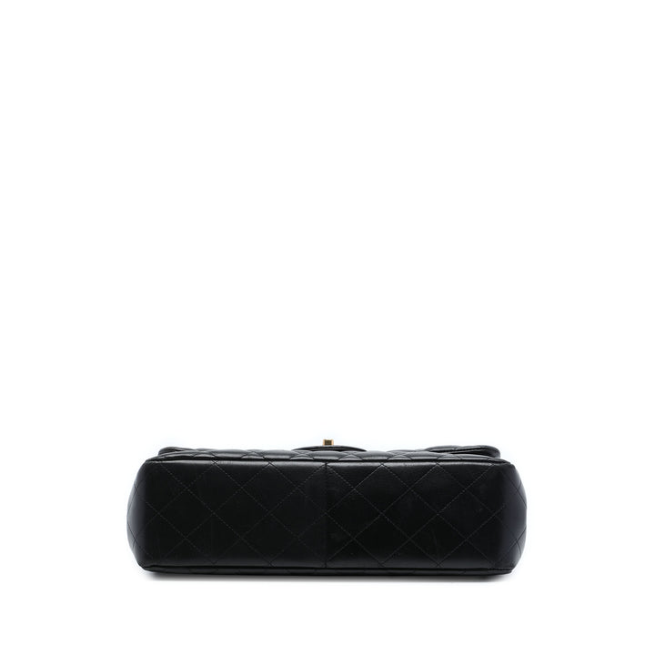 Classic Double rabat Jumbo Cuir d'agneau Noir
