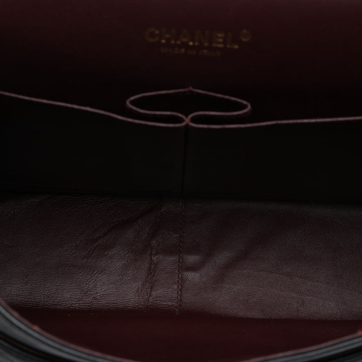 Classic Double rabat Jumbo Cuir d'agneau Noir