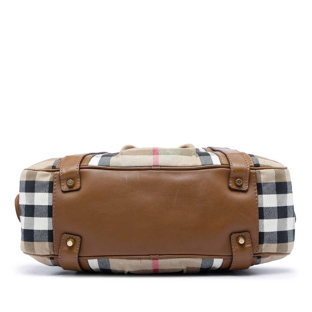 Burberry House Check Ashbury Knight Sac Toile