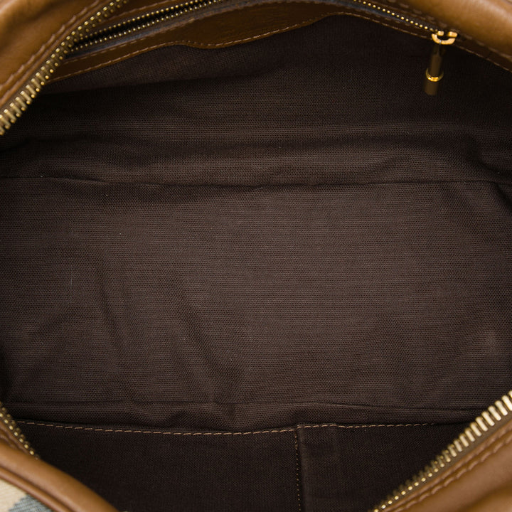 Burberry House Check Ashbury Knight Sac Toile