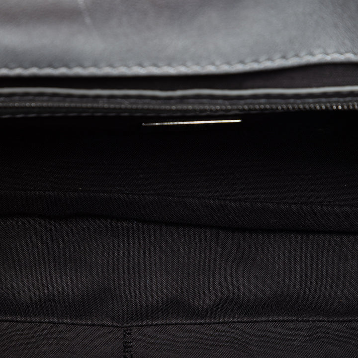 Fendi Medium Metallic Cuir embossé FF Baguette Sac