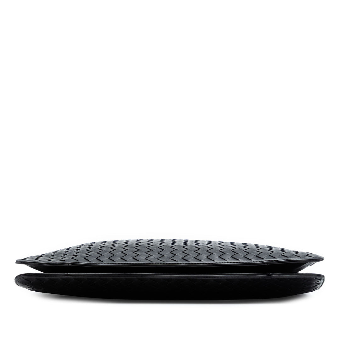 Bottega Veneta Porte-documents Intrecciato Business nappa Noir – vue 3 – GABY PARIS