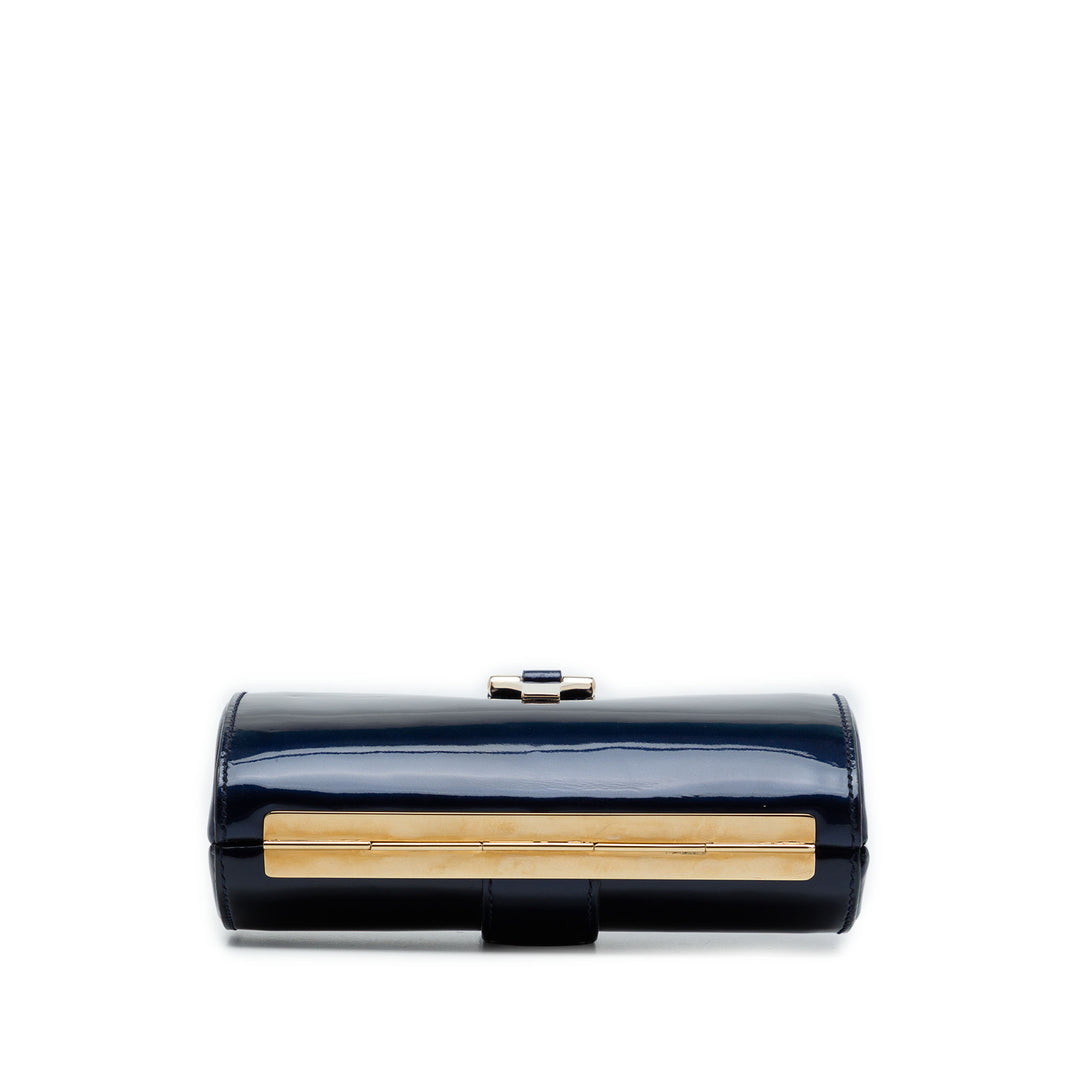 Saint Laurent Edition Soi Chyc Ligne Evening Pochette Bleu