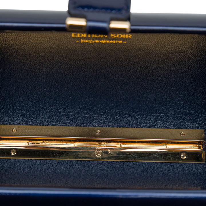 Saint Laurent Edition Soi Chyc Ligne Evening Pochette Bleu