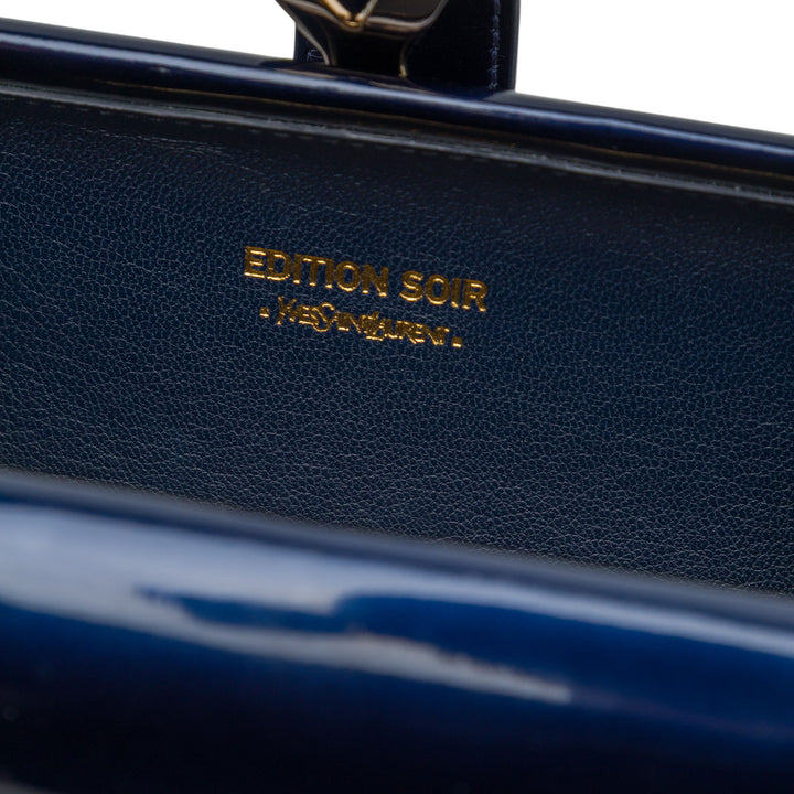 Saint Laurent Edition Soi Chyc Ligne Evening Pochette Bleu