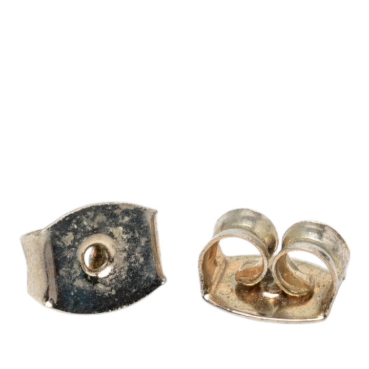 Chanel plaqué Strass et Perles fantaisie Double CC pendantes fermoir poussette Boucles d'oreilles Métal