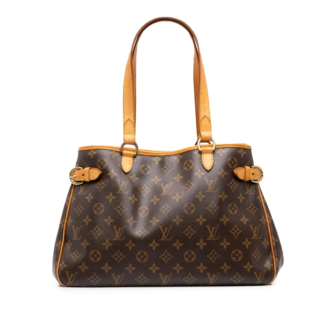 Louis Vuitton Cabas Batignolles Horizontal Monogram Marron – vue principale – GABY PARIS