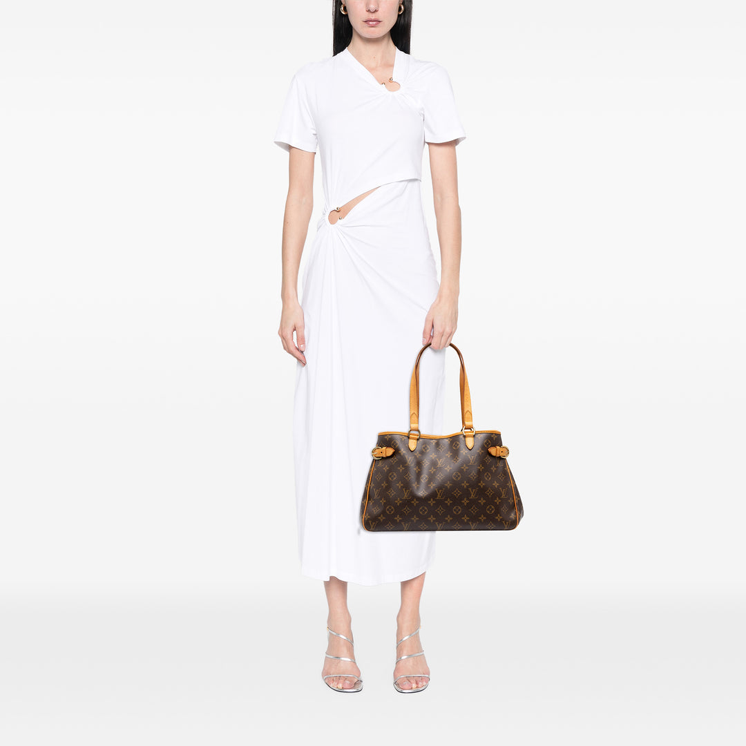 Louis Vuitton Cabas Batignolles Horizontal Monogram Marron – vue 8 – GABY PARIS