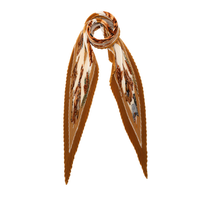 Hermès Confidents Des Coeurs Pleated Soie Foulard