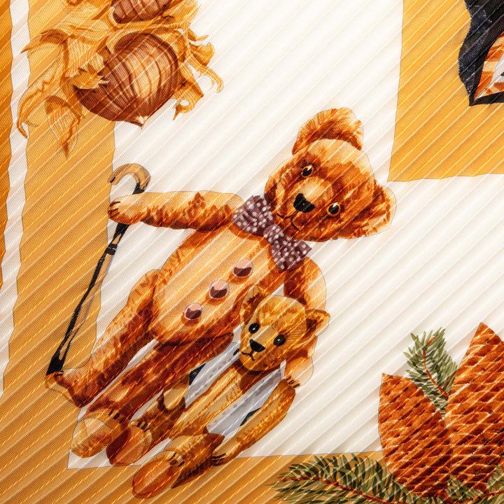 Hermès Confidents Des Coeurs Pleated Soie Foulard