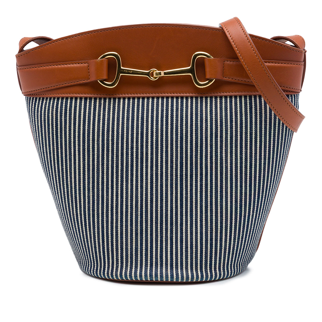 Rayé Crecy Sac seau Bleu