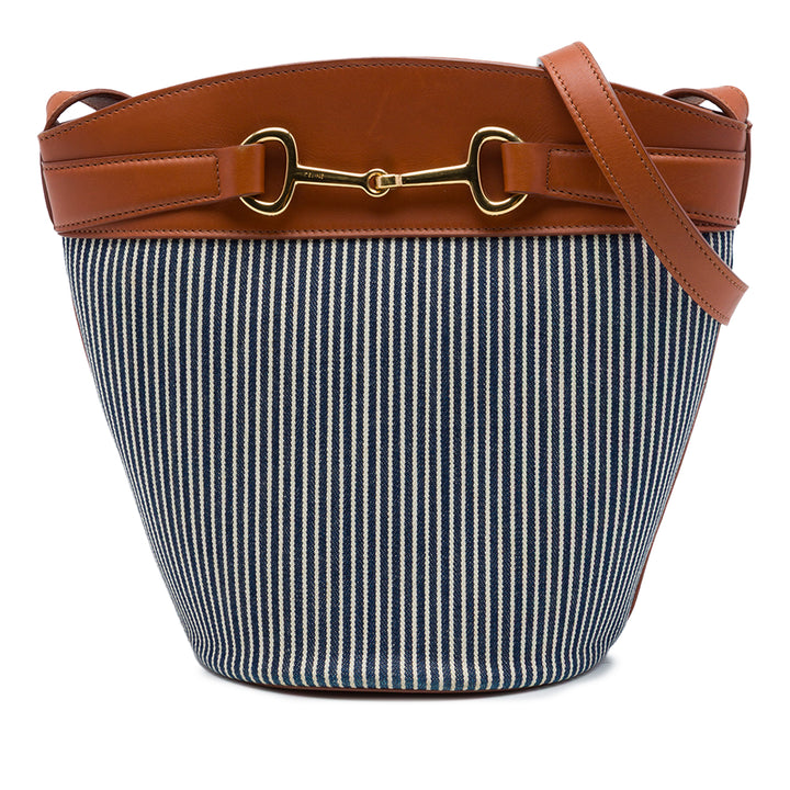 Rayé Crecy Sac seau Bleu
