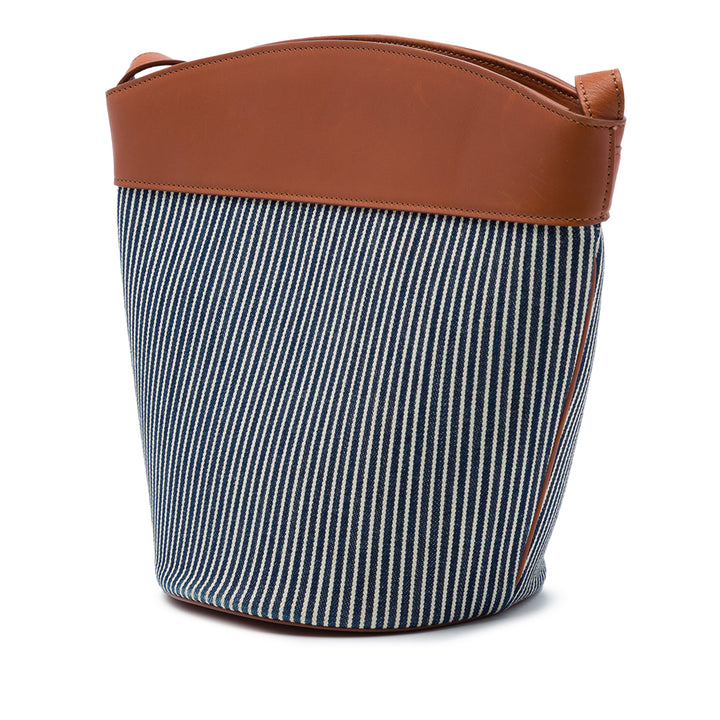 Rayé Crecy Sac seau Bleu