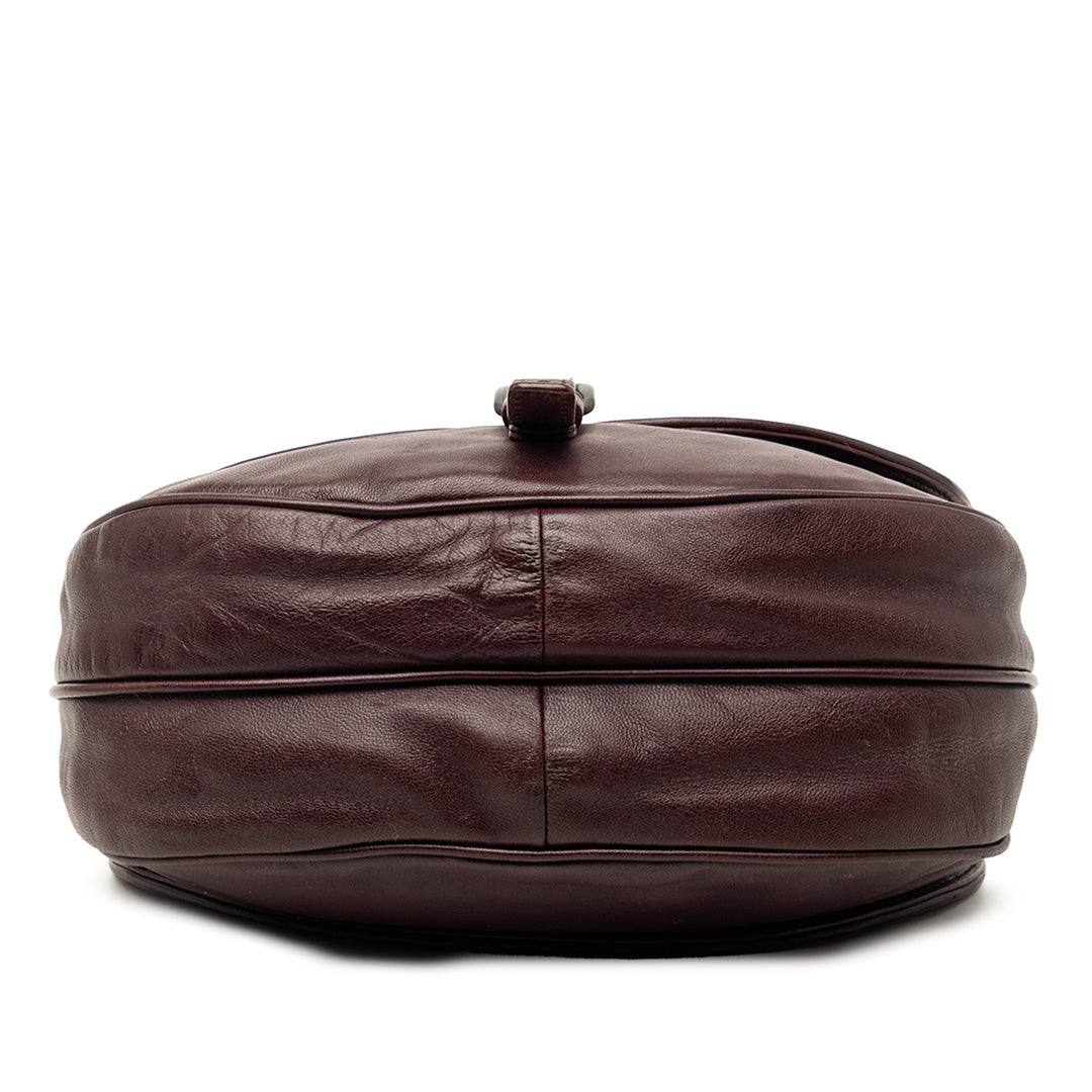 Intrecciato à finitions Double Sided à rabat Sac Rouge