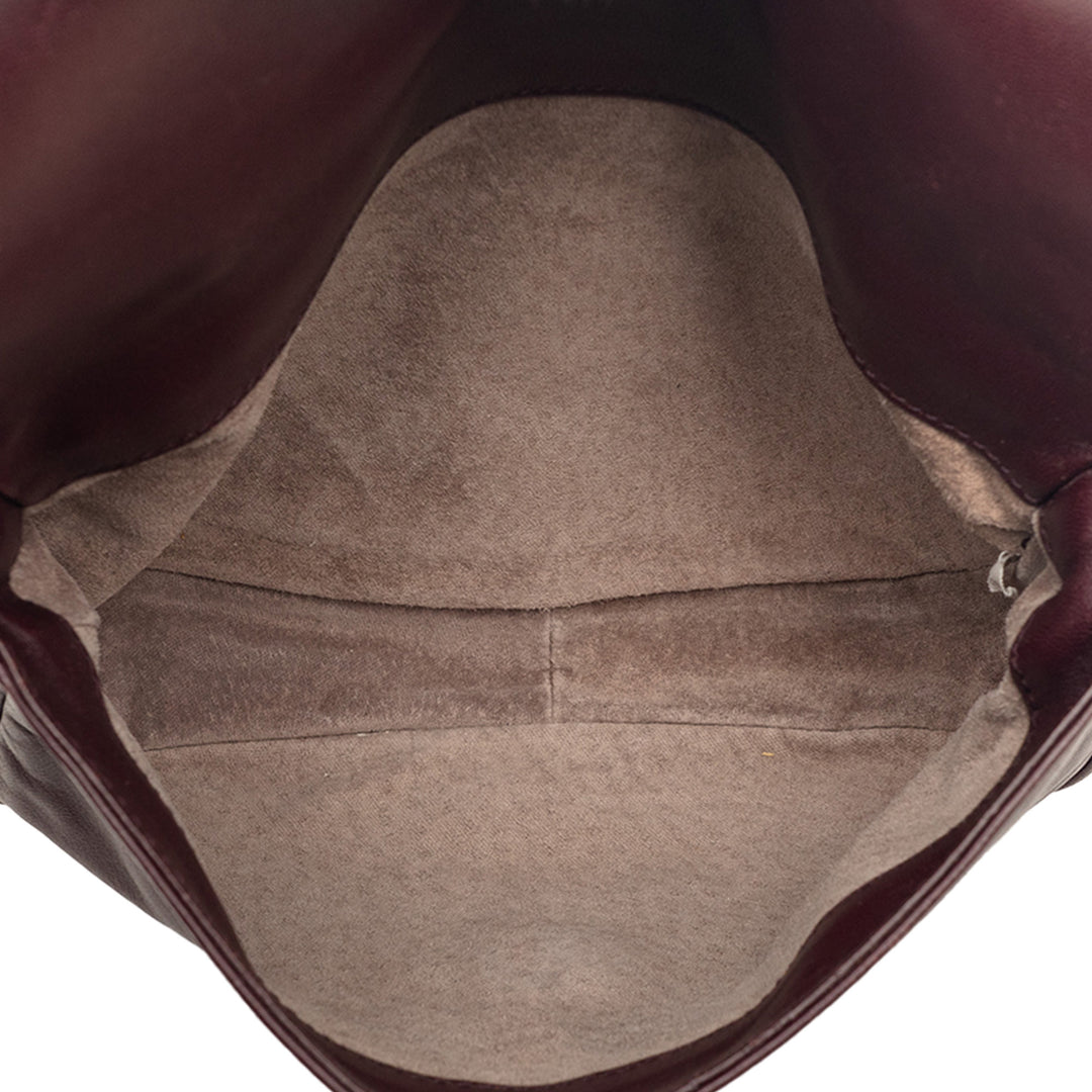 Intrecciato à finitions Double Sided à rabat Sac Rouge