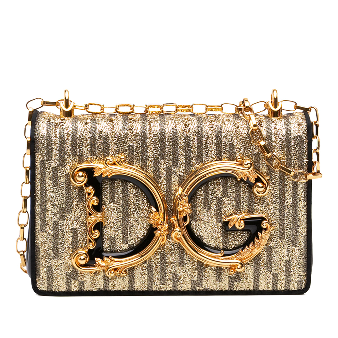 Dolce & Gabbana Métallisé Lurex et DG Girls à rabat Cuir de veau