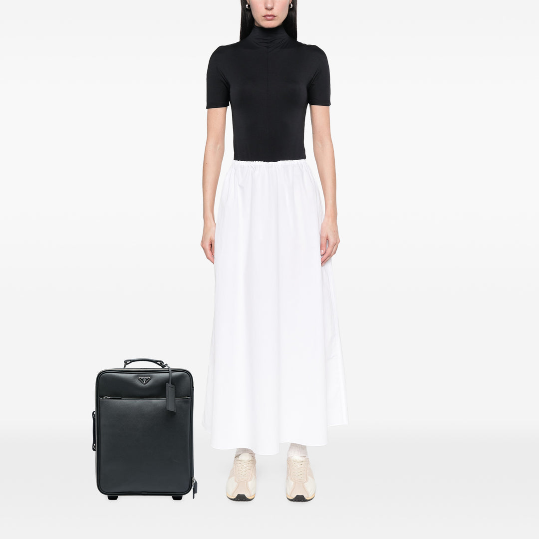 Prada Rolling Trolley Suitcase Saffiano Noir – vue 6 – GABY PARIS