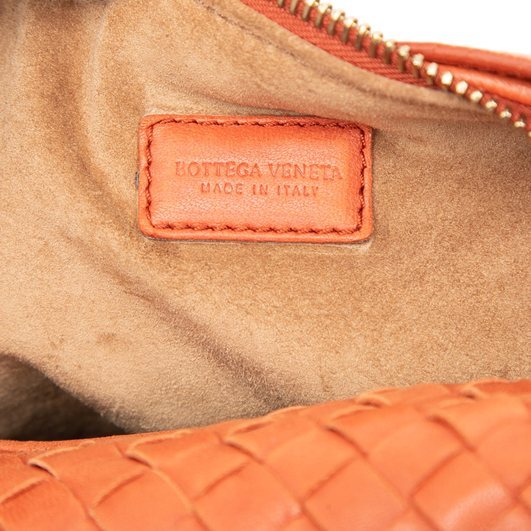 Bottega Veneta Sac à main Intrecciato Wallace nappa Mini Orange – vue 5 – GABY PARIS