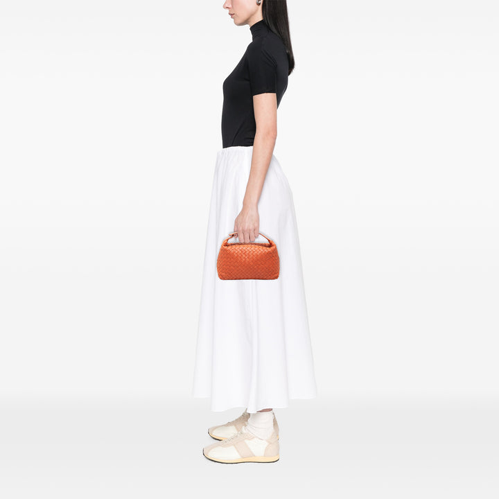 Bottega Veneta Sac à main Intrecciato Wallace nappa Mini Orange – vue 6 – GABY PARIS