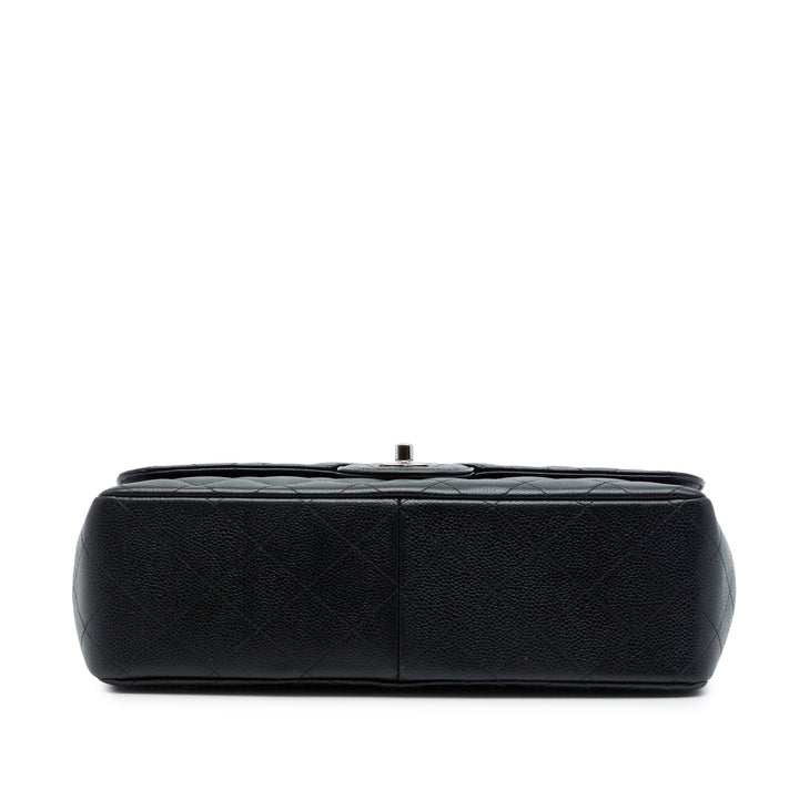 Chanel Sac porté épaule Classic Double rabat Jumbo Cuir caviar Noir – vue 3 – GABY PARIS