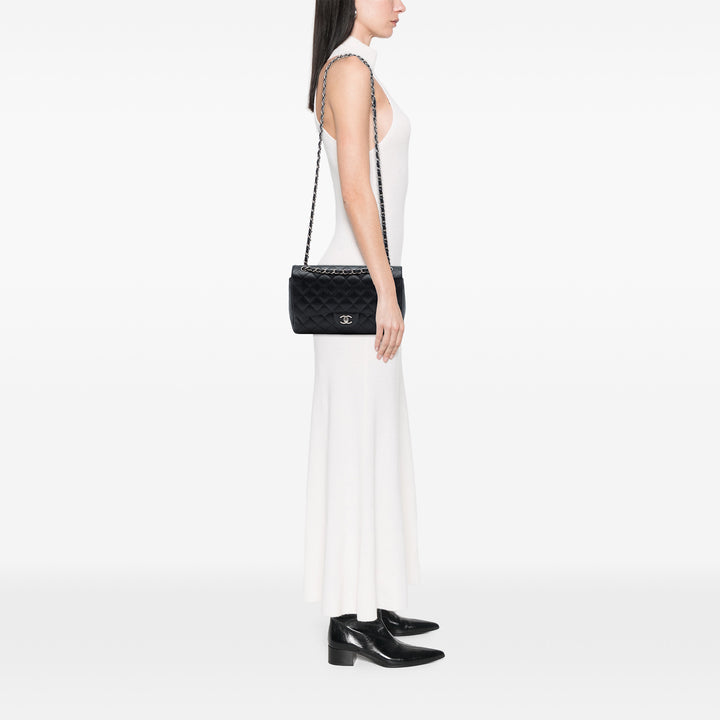 Chanel Sac porté épaule Classic Double rabat Jumbo Cuir caviar Noir – vue 6 – GABY PARIS