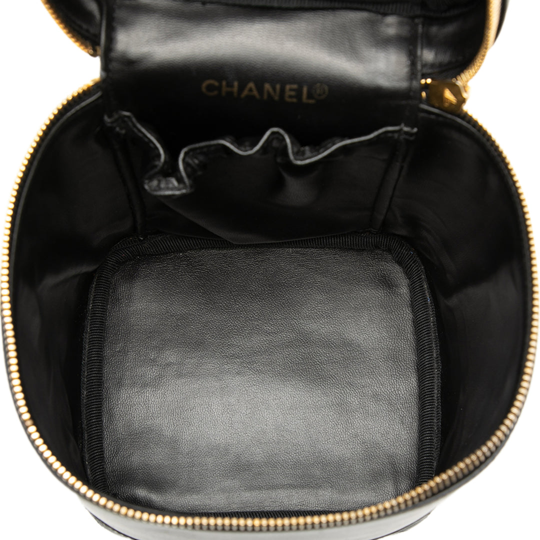 Chanel CC Matelassé Cuir d’agneau Vanity