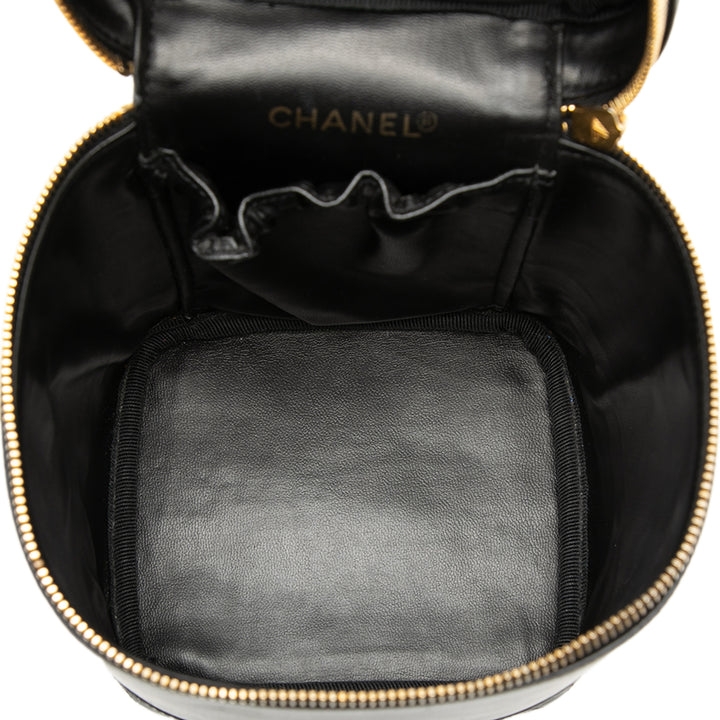 Chanel CC Matelassé Cuir d’agneau Vanity