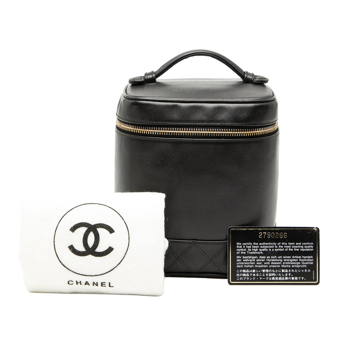 Chanel CC Matelassé Cuir d’agneau Vanity