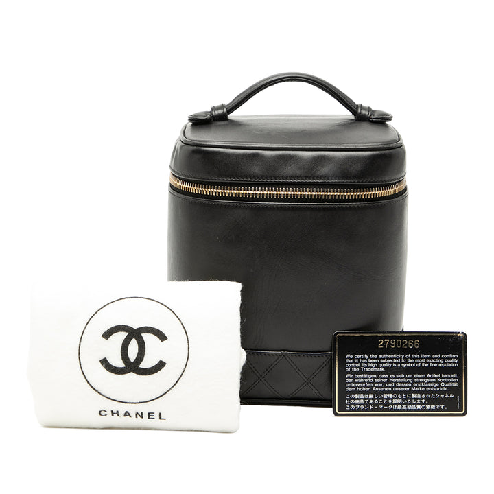 Chanel CC Matelassé Cuir d’agneau Vanity