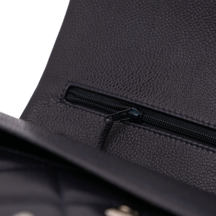 Jumbo Classic Caviar Double Flap Black - Gaby Paris