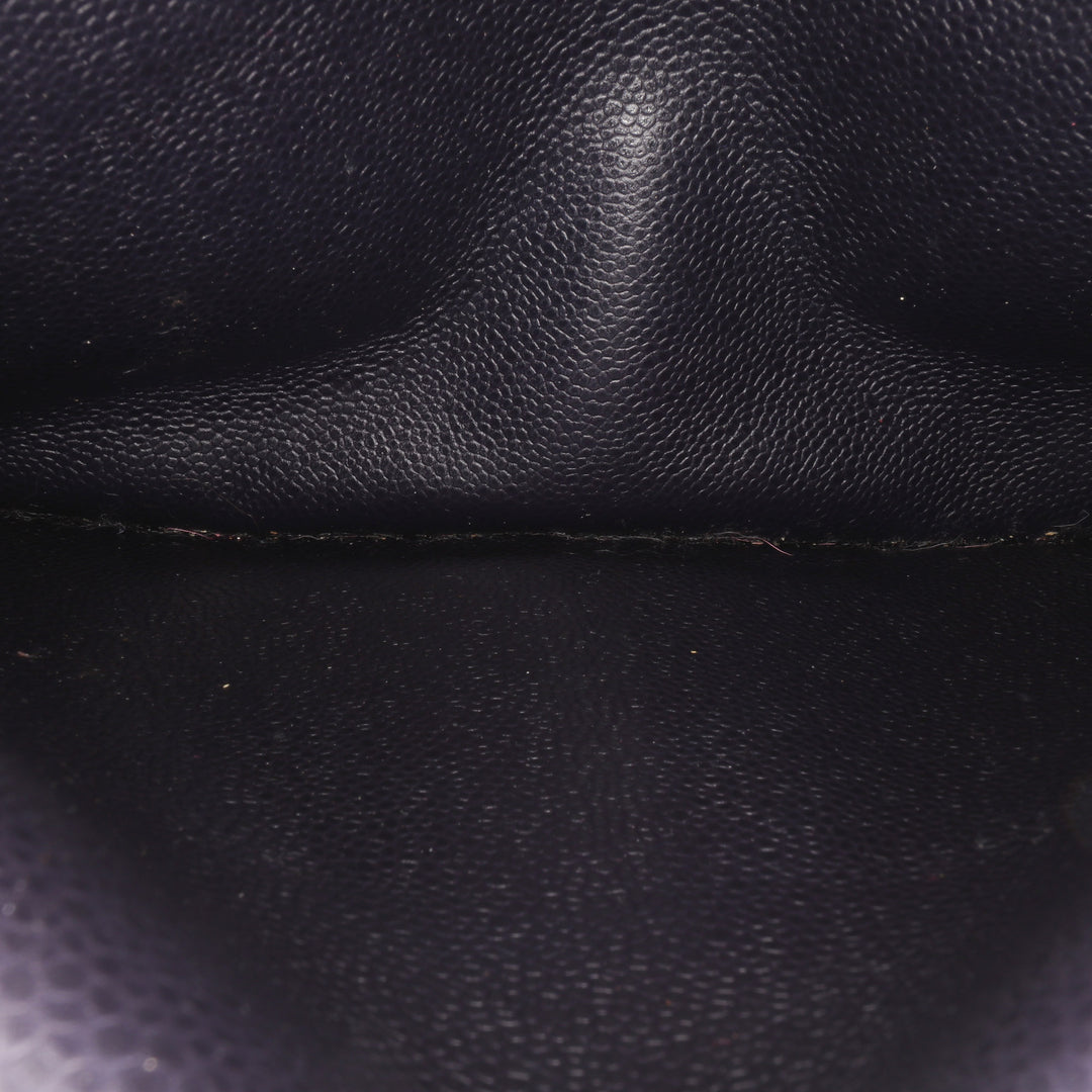 Jumbo Classic Caviar Double Flap Black - Gaby Paris