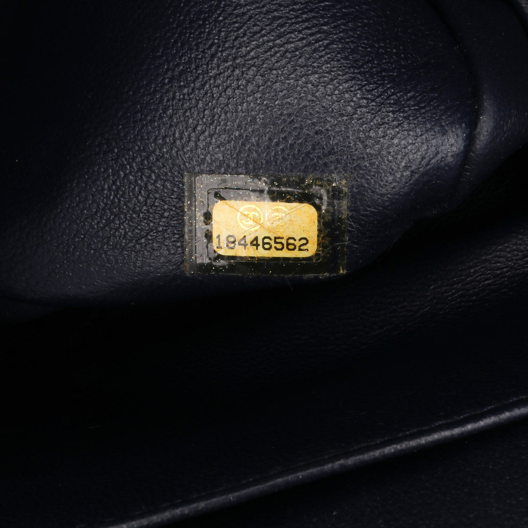 Jumbo Classic Caviar Double Flap Black - Gaby Paris