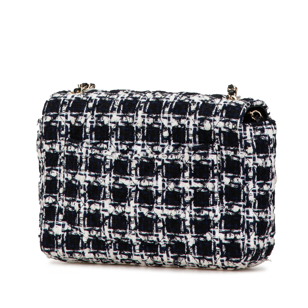 Chanel Mini Tweed Resin Heart Flap Black - GABY PARIS