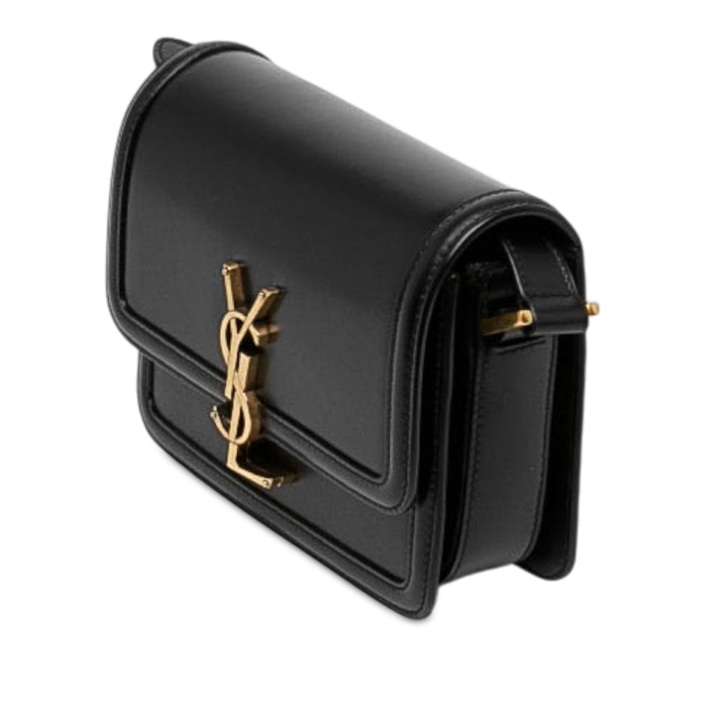 Saint Laurent Solferino Sac boîte Petit Cuir de veau Noir – vue 2 – GABY PARIS