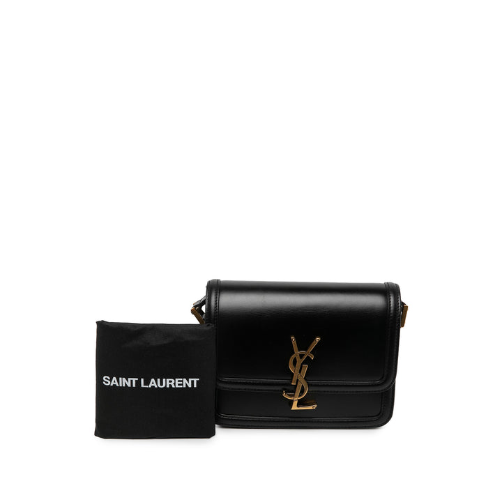 Saint Laurent Solferino Sac boîte Petit Cuir de veau Noir – vue 7 – GABY PARIS