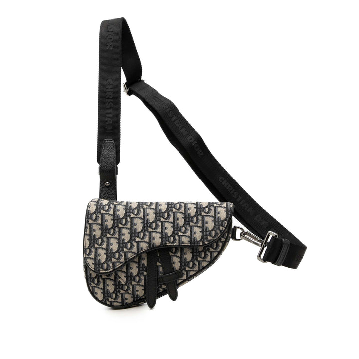 Dior Saddle Sac ceinture Mini Toile Oblique