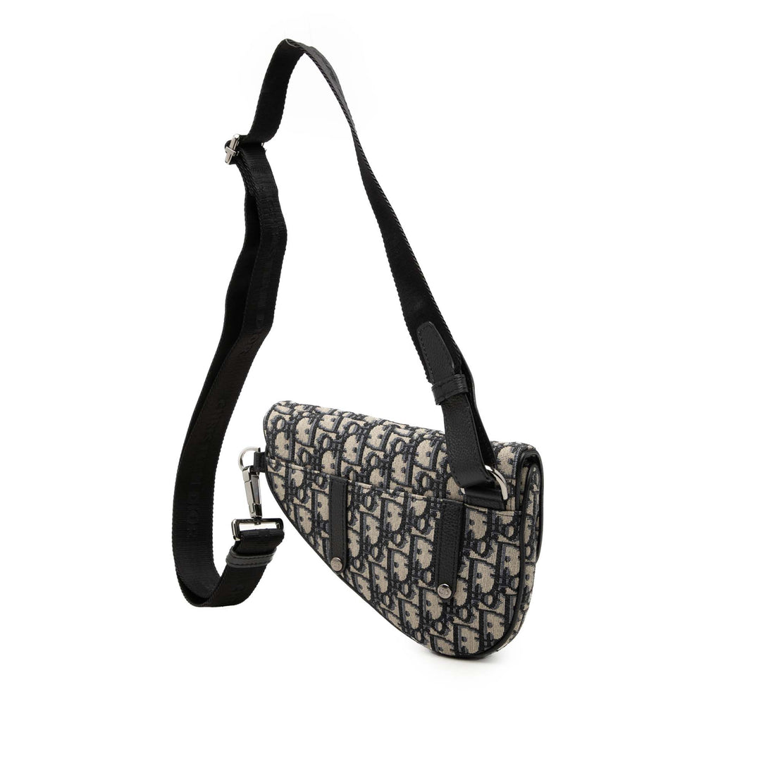 Dior Saddle Sac ceinture Mini Toile Oblique