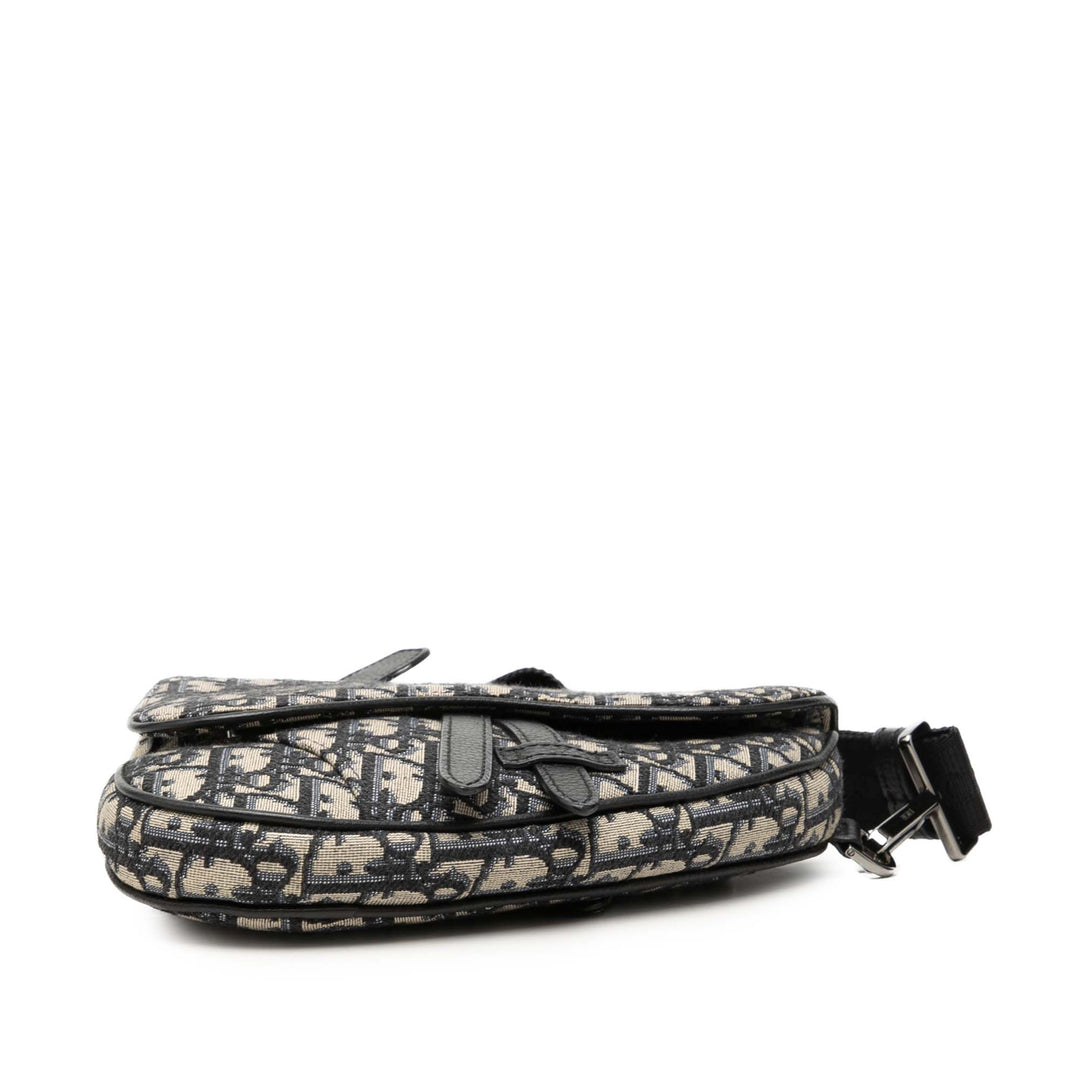 Dior Saddle Sac ceinture Mini Toile Oblique