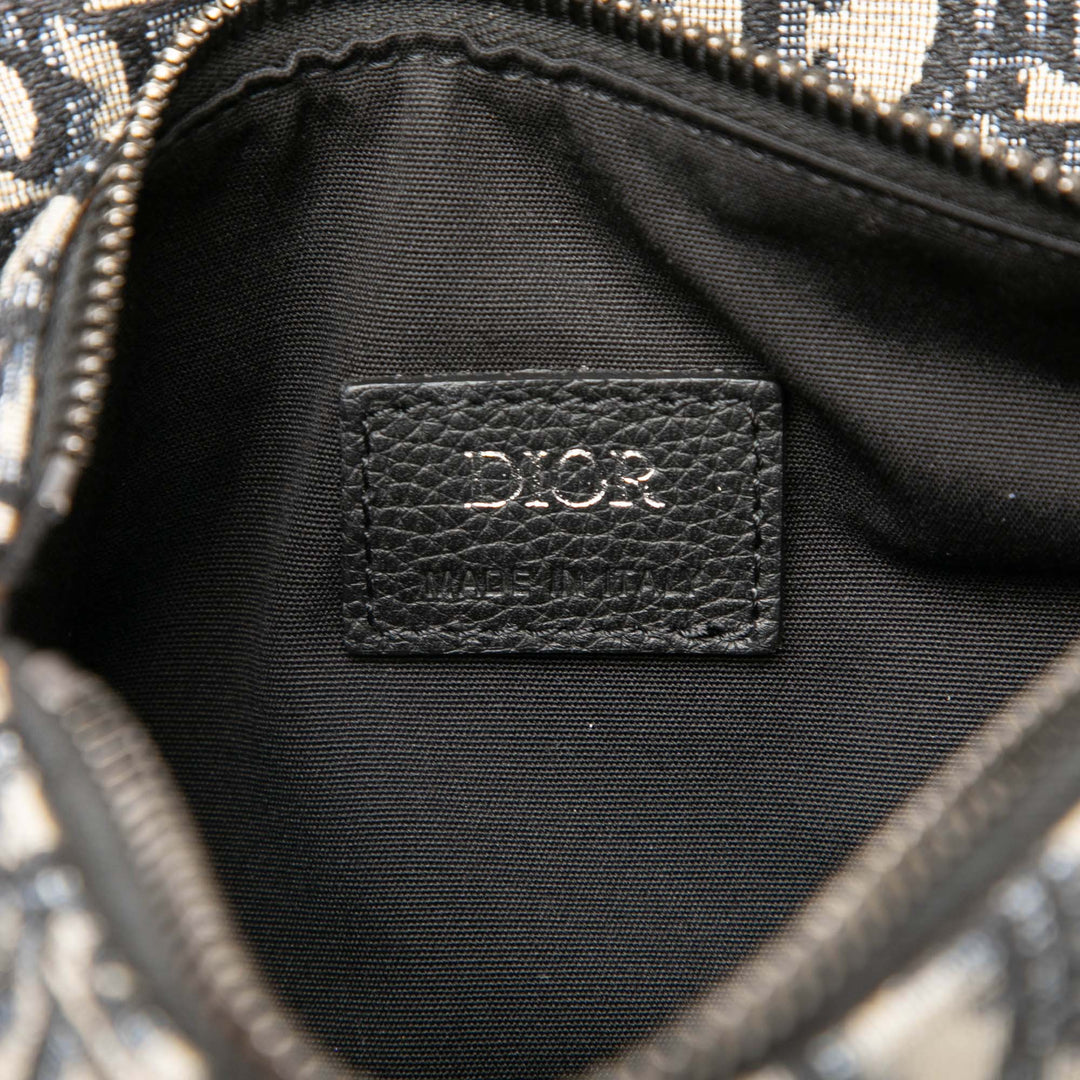 Dior Saddle Sac ceinture Mini Toile Oblique