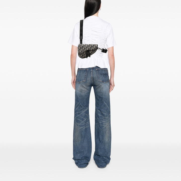 Dior Saddle Sac ceinture Mini Toile Oblique