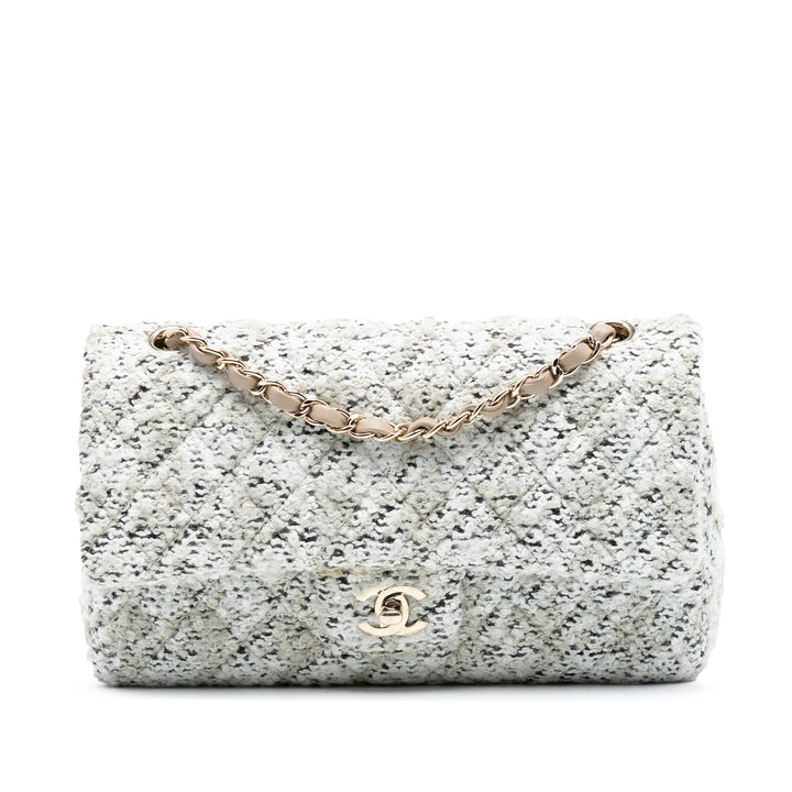 Chanel Medium Classic Tweed Double rabat