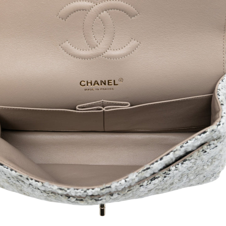 Chanel Medium Classic Tweed Double rabat