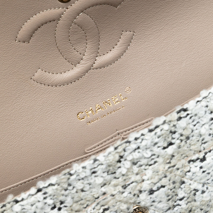 Chanel Medium Classic Tweed Double rabat