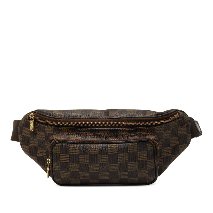 Louis Vuitton Melville Bum Sac Damier Ébène Marron – vue principale – GABY PARIS