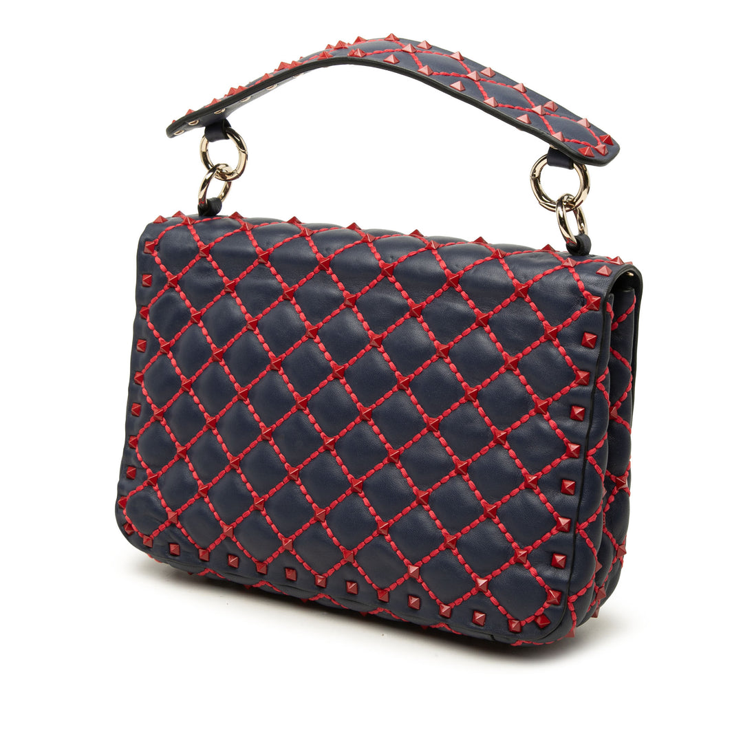Rockstud Spike Sac Moyen nappa Bleu