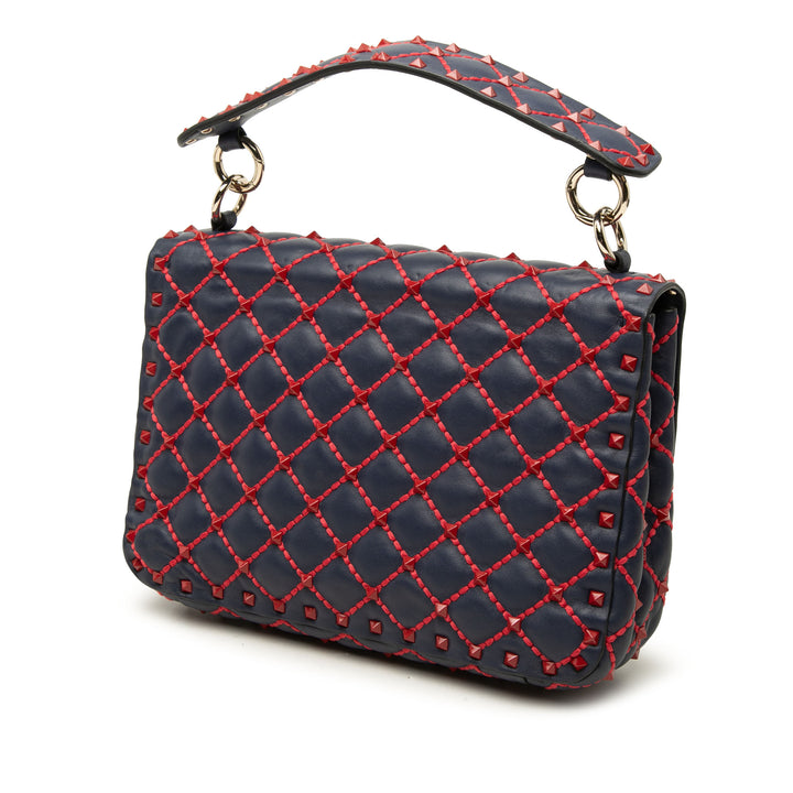 Rockstud Spike Sac Moyen nappa Bleu