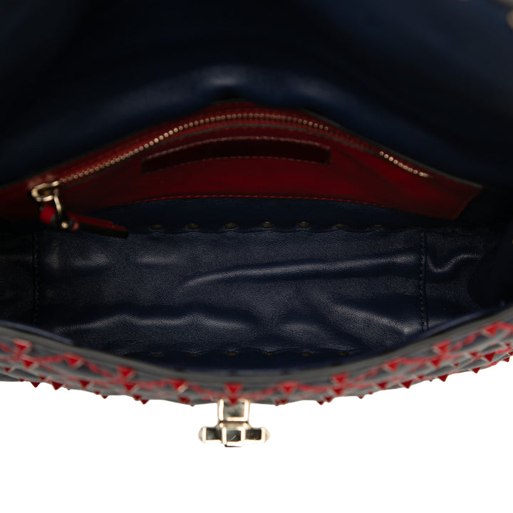 Rockstud Spike Sac Moyen nappa Bleu